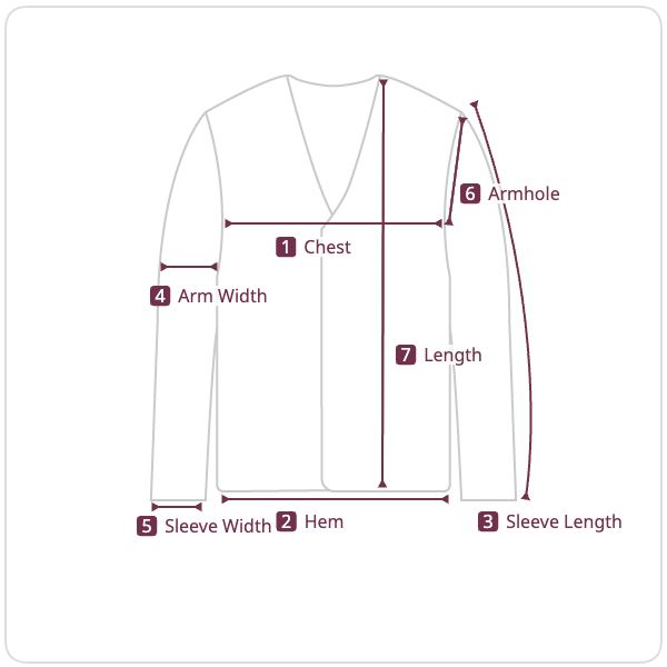 Size chart illustration