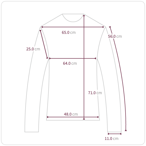 Size chart illustration