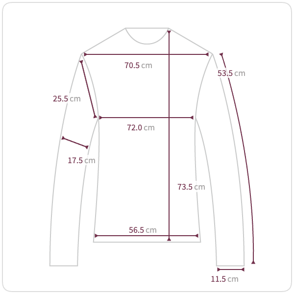 Size chart illustration