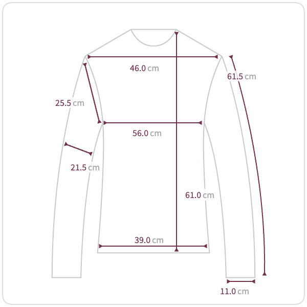 Size chart illustration