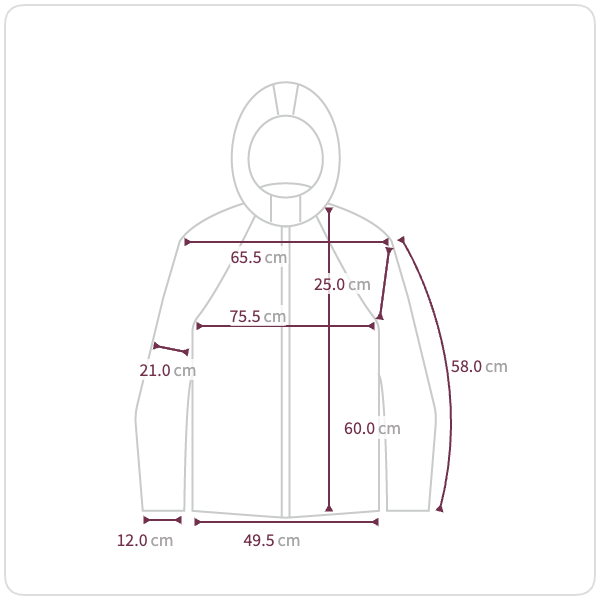 Size chart illustration