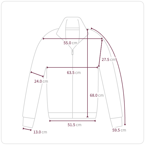 Size chart illustration