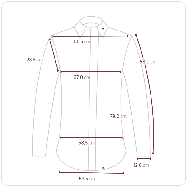 Size chart illustration