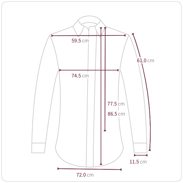 Size chart illustration