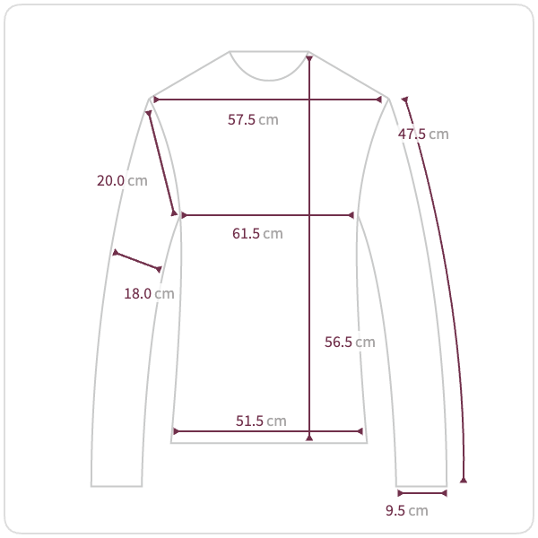 Size chart illustration