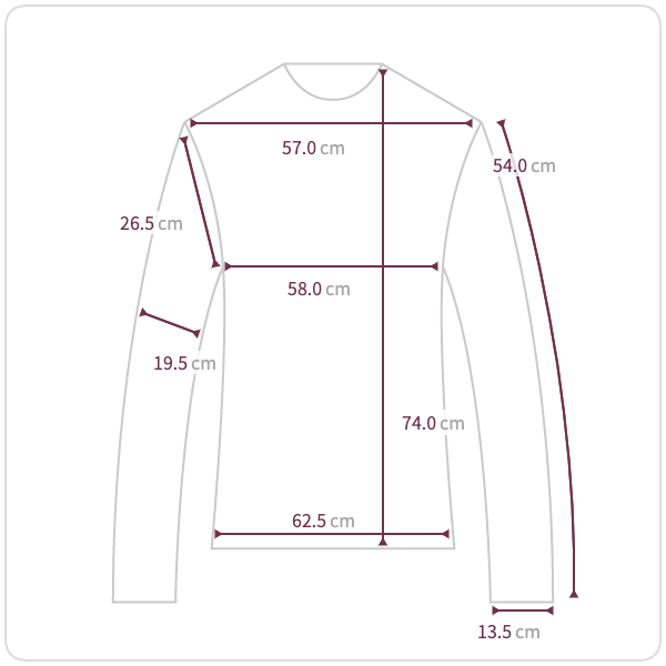 Size chart illustration