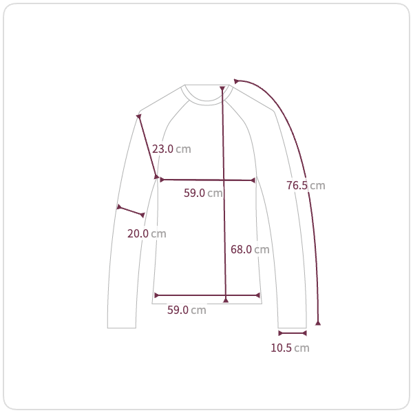 バイカラーラグラン長袖Tシャツ | ファッション通販サイト NUGU