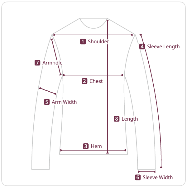 Size chart illustration