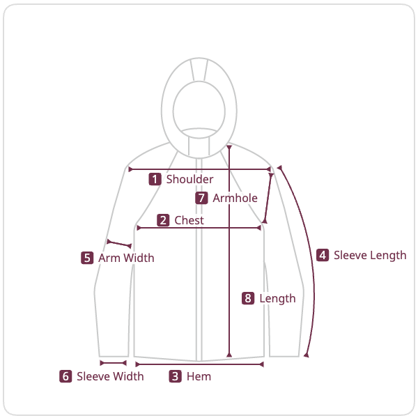 Size chart illustration