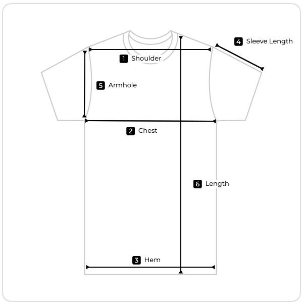 Size chart illustration
