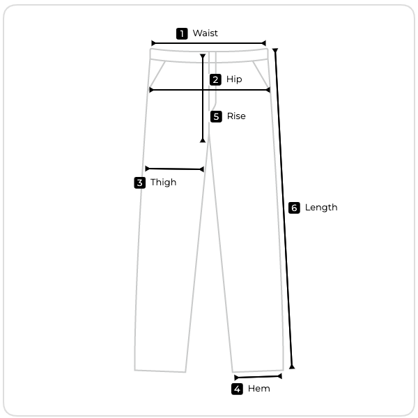 Size chart illustration
