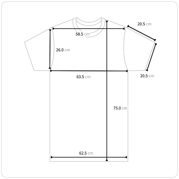 Size chart illustration