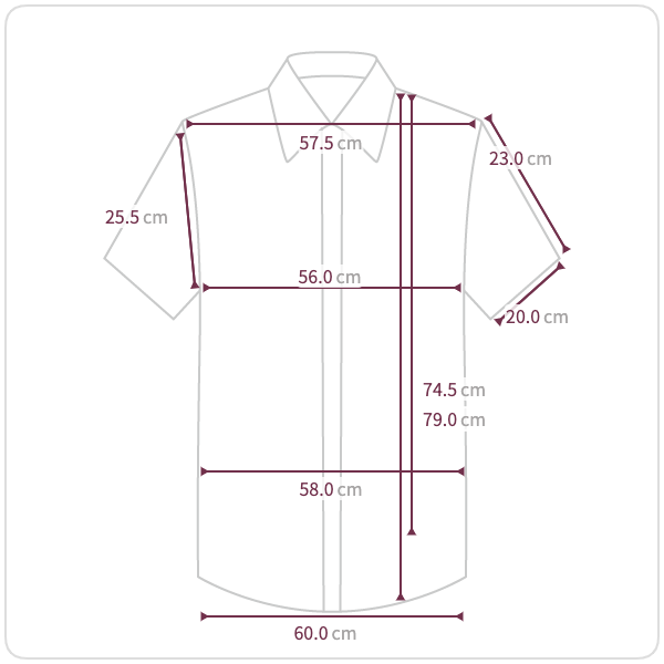 Size chart illustration