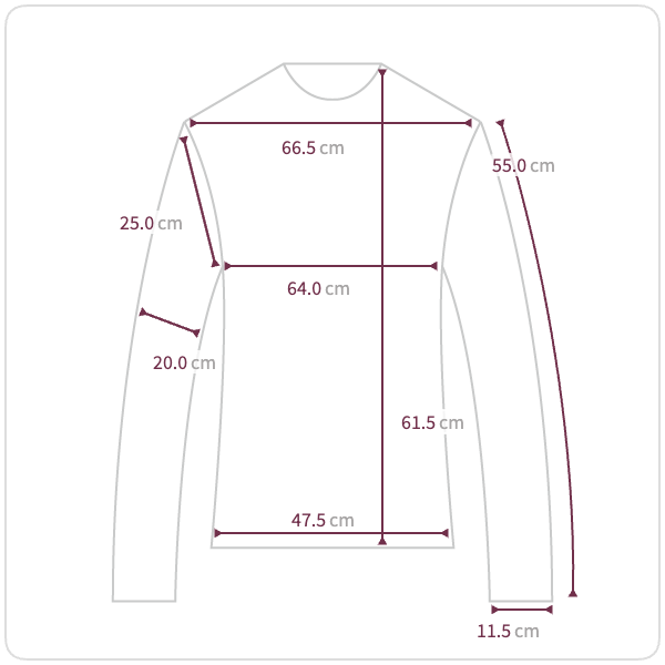 Size chart illustration