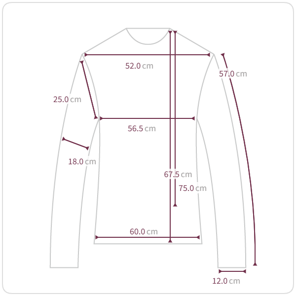 Size chart illustration