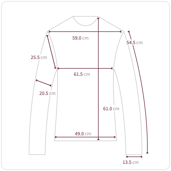 Size chart illustration