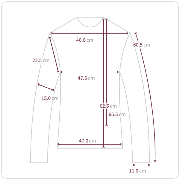 Size chart illustration