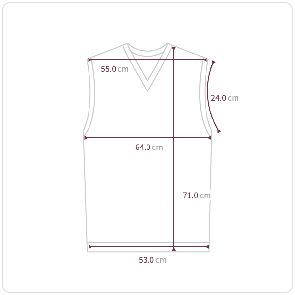 Size chart illustration