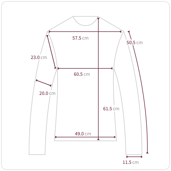 Size chart illustration