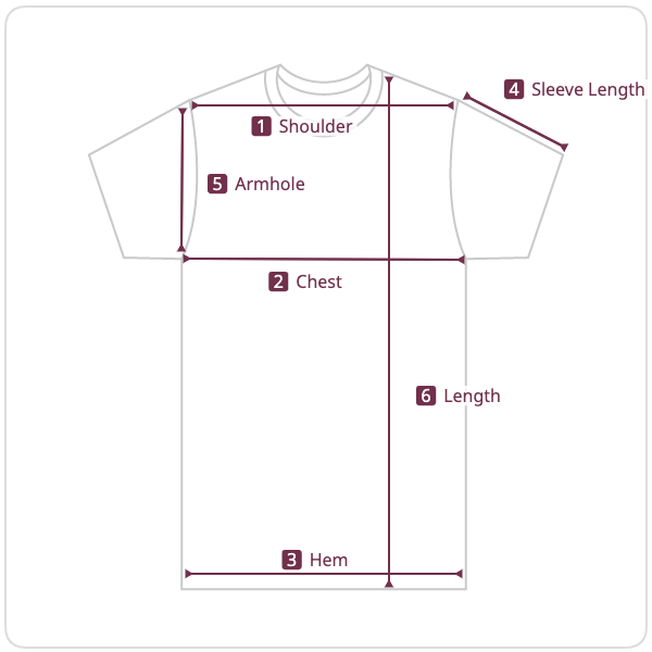 Size chart illustration