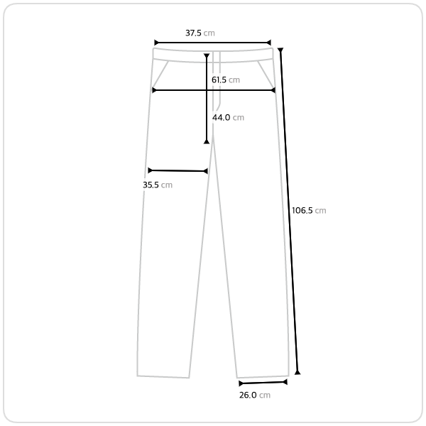 Size chart illustration