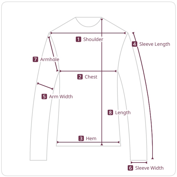 Size chart illustration