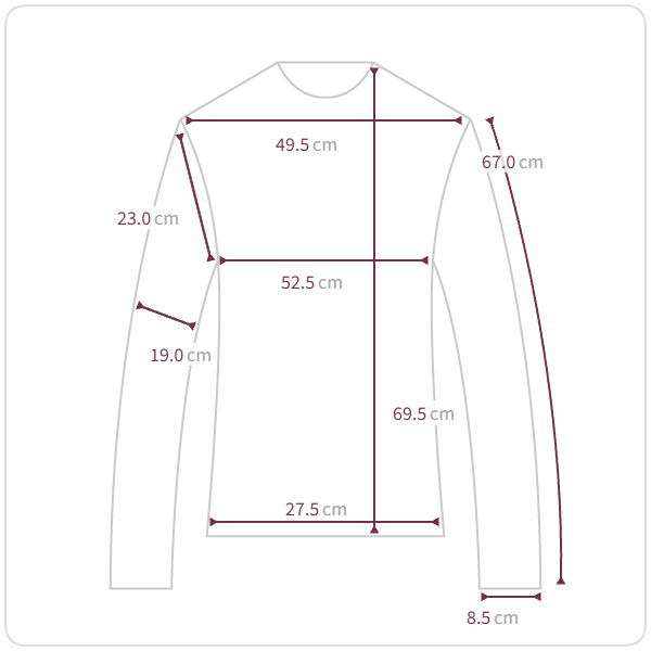 Size chart illustration
