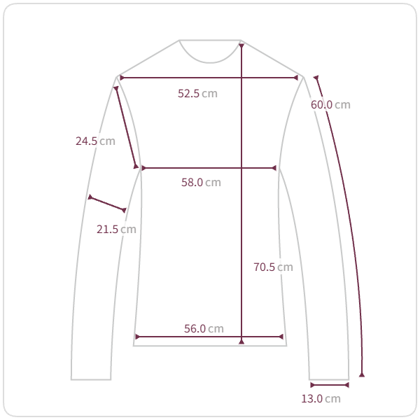 Size chart illustration