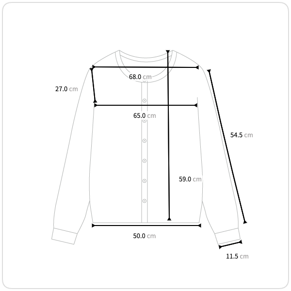 Size chart illustration