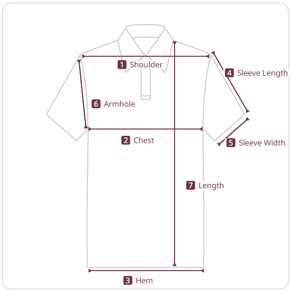 Size chart illustration