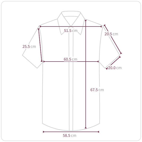 Size chart illustration