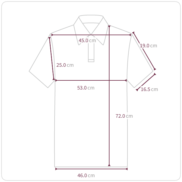 Size chart illustration