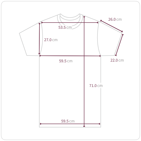 Size chart illustration