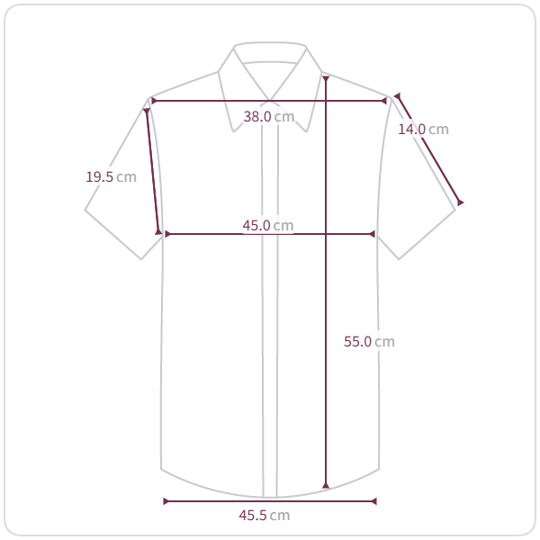 Size chart illustration