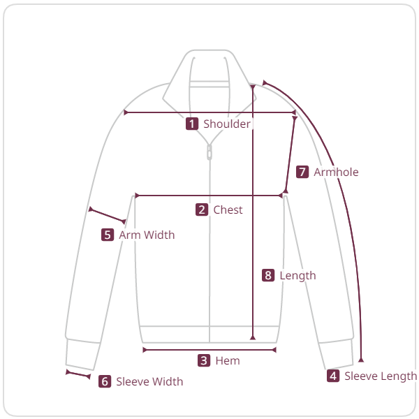 Size chart illustration