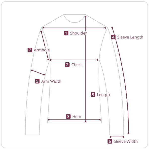 Size chart illustration