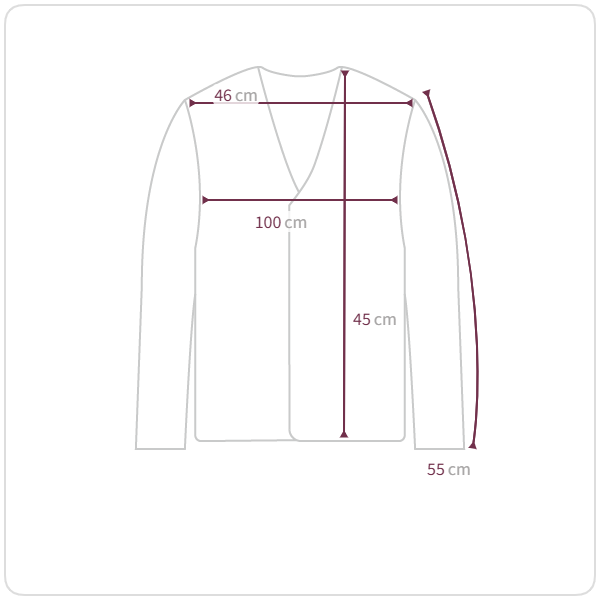 Size chart illustration