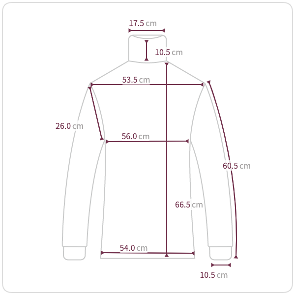 Size chart illustration