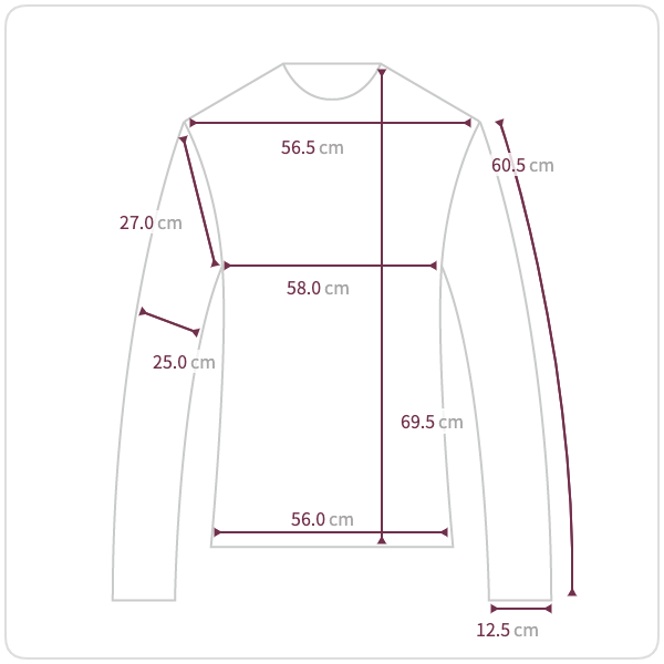 Size chart illustration