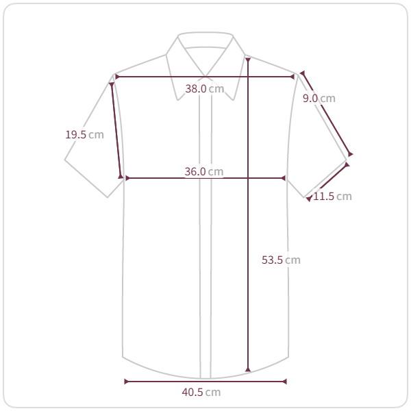 Size chart illustration