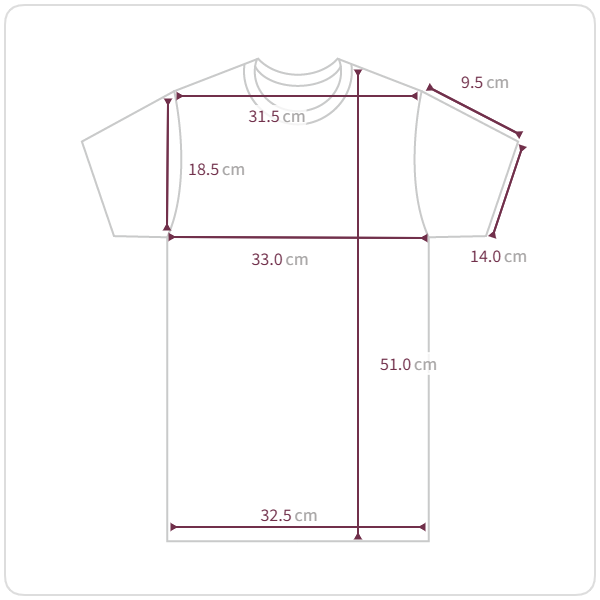 Size chart illustration