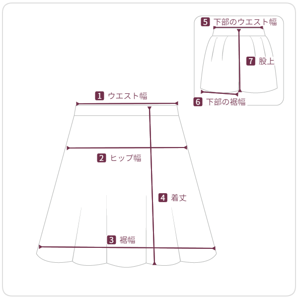スカート・パンツ縫製仕様 ja00 SLOWMADE. (スカパン)デニムスカートパンツ-4size