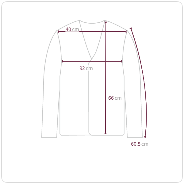 Size chart illustration
