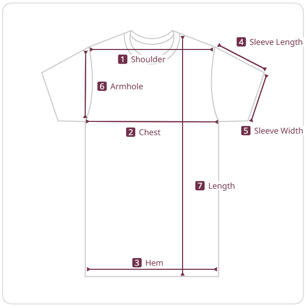 Size chart illustration