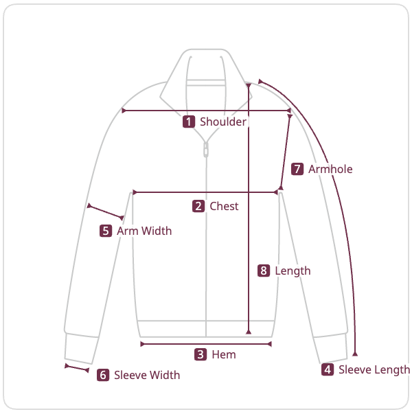 Size chart illustration