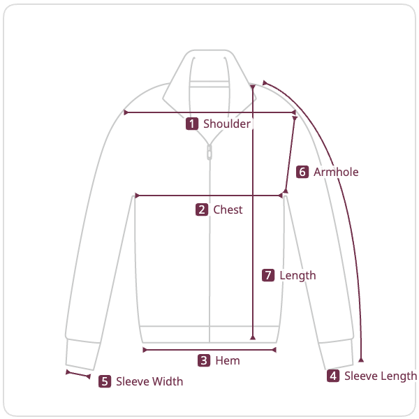 Size chart illustration