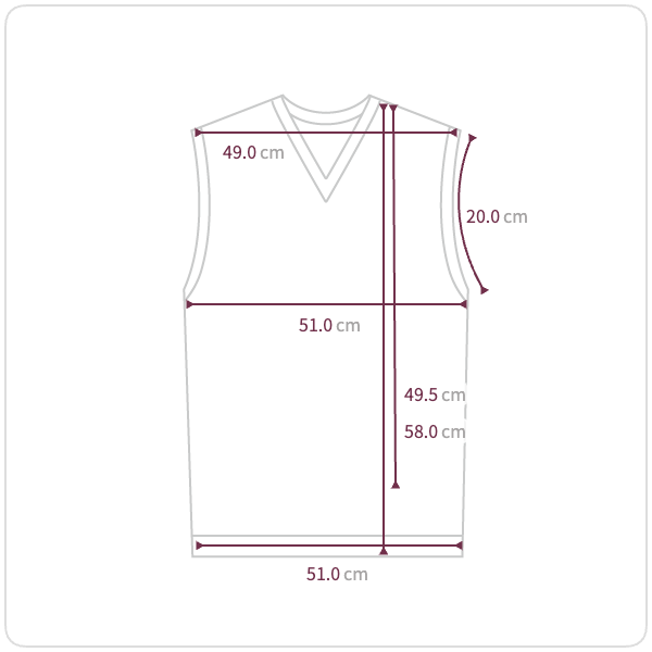 Size chart illustration