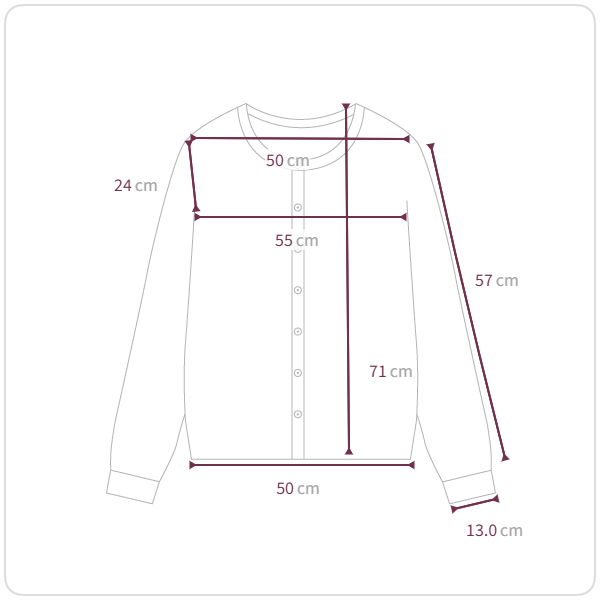 Size chart illustration
