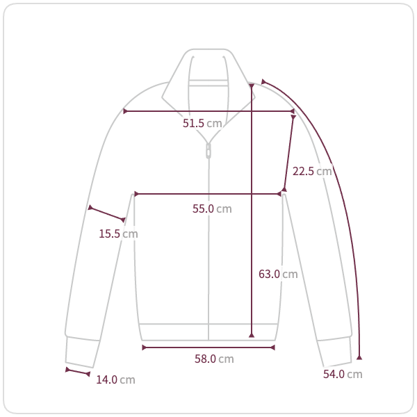 Size chart illustration