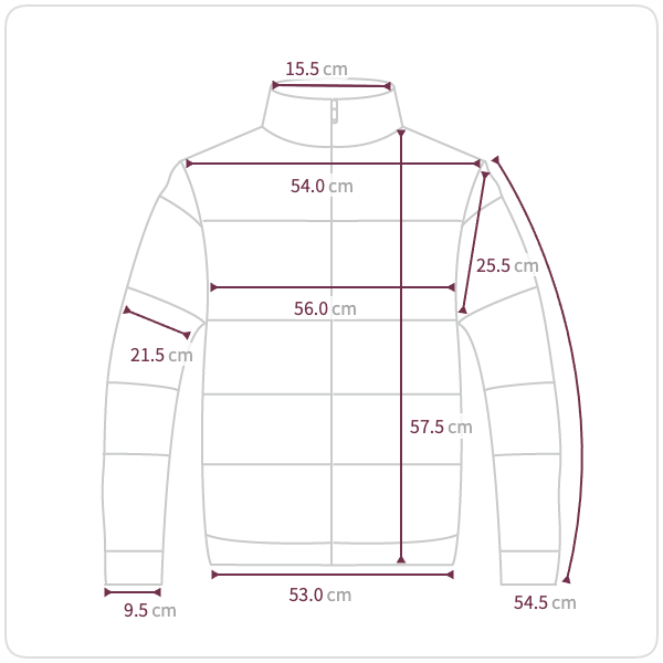 Size chart illustration